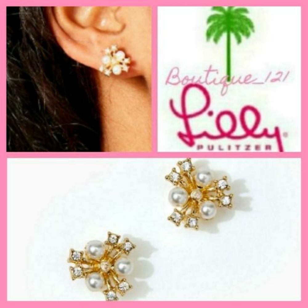 Lilly🌴Pearls & Bling Earrings!